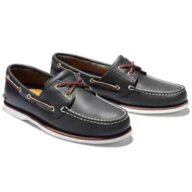 Klassischer Zwei-Loch-Bootsschuh „Navy“ 0