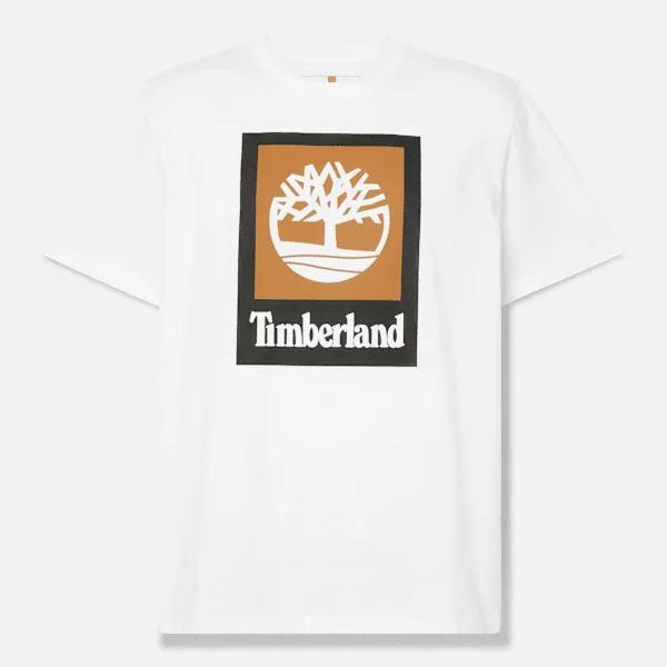 Kurzarm-T-Shirt mit quadratischem Logo Kurzarm-T-Shirt mit quadratischem Logo