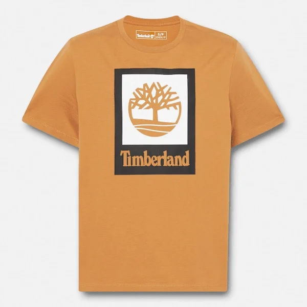 Kurzarm-T-Shirt mit quadratischem Logo Kurzarm-T-Shirt mit quadratischem Logo