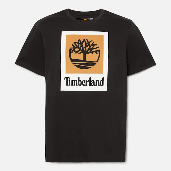 Kurzarm-T-Shirt mit quadratischem Logo Kurzarm-T-Shirt mit quadratischem Logo