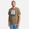 Kurzarm-T-Shirt mit quadratischem Logo Kurzarm-T-Shirt mit quadratischem Logo