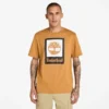 Kurzarm-T-Shirt mit quadratischem Logo Kurzarm-T-Shirt mit quadratischem Logo