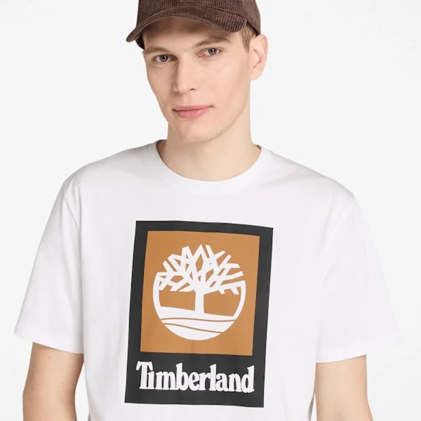 Kurzarm-T-Shirt mit quadratischem Logo Kurzarm-T-Shirt mit quadratischem Logo