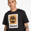 Kurzarm-T-Shirt mit quadratischem Logo Kurzarm-T-Shirt mit quadratischem Logo