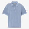 Kurzärmeliges Piqué-Poloshirt für Damen, stückgefärbt Kurzärmeliges Piqué-Poloshirt für Damen, stückgefärbt