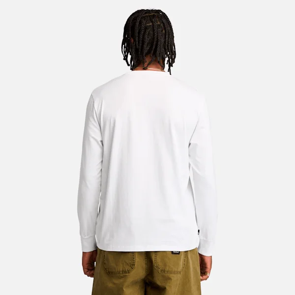 Langärmliges Herren-T-Shirt mit farbigem Stack-Logo Langärmliges Herren-T-Shirt mit farbigem Stack-Logo