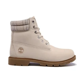 Lindon Woods 6-Inch Boot „Beiges Nubukleder und bedruckter Kragen“