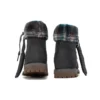 Lindon Woods 6-Inch Boot „Dunkelgraues Nubukleder und schwarzer bedruckter Kragen“