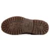Lindon Woods 6-Inch Boot „Dunkelgraues Nubukleder und schwarzer bedruckter Kragen“