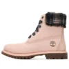 Lindon Woods 6-Inch Boot „Pink Nubuck und schwarzer bedruckter Kragen“