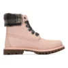 Lindon Woods 6-Inch Boot „Pink Nubuck und schwarzer bedruckter Kragen“