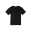 Lässiges, lockeres Shirt mit Rundhalsausschnitt, Aufdruck, kurzen Ärmeln, im Paar-Design, Schwarz