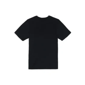 Lässiges, lockeres Shirt mit Rundhalsausschnitt, Aufdruck, kurzen Ärmeln, im Paar-Design, Schwarz