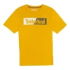 Lässiges, lockeres T-Shirt mit Rundhalsausschnitt, Aufdruck, kurze Ärmel, Paar-Style, Gelb