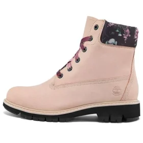 Lucia Way 6-Inch Boot-Charm-Wasserdichter Stiefel „Hellrosa Nubuk“
