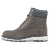 Lucia Way 6-Inch-Wasserdichte Stiefel mit breiter Passform „Medium Grey Nubuck“