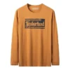 Marken-Langarm-T-Shirt „Gelb“