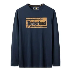 Marken-Langarm-T-Shirt „Navy“