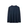 Marken-Langarm-T-Shirt „Navy“