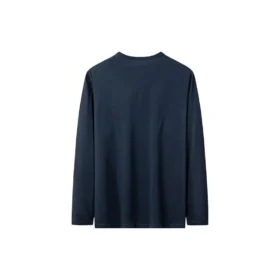 Marken-Langarm-T-Shirt „Navy“