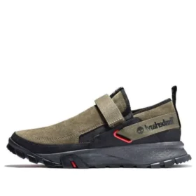 Mills Falls Slip-On-Lederschuhe „Olive Green Suede“