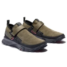 Mills Falls Slip-On-Lederschuhe „Olive Green Suede“