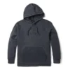 Mixed-Media-Hoodie mit Garment-Dye-Effekt „Dark Grey“