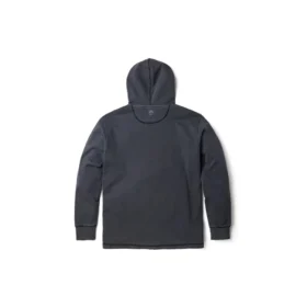Mixed-Media-Hoodie mit Garment-Dye-Effekt „Dark Grey“