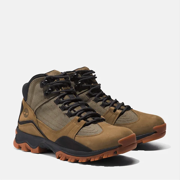 Mt. Maddsen Mid Schnür-Wanderstiefel für Herren – Olivgrünes Nubukleder Mt. Maddsen Mid Schnür-Wanderstiefel für Herren – Olivgrünes Nubukleder