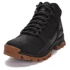 Mt. Maddsen Mid Schnür-Wanderstiefel „Schwarz Full Grain“