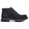 Nellie wasserdichter Chukka-Stiefel „Schwarzes Nubukleder“