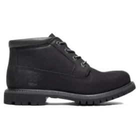 Nellie wasserdichter Chukka-Stiefel „Schwarzes Nubukleder“