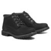 Nellie wasserdichter Chukka-Stiefel „Schwarzes Nubukleder“
