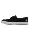 Niedrige Schnürsneaker „Schwarz Canvas“