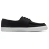 Niedrige Schnürsneaker „Schwarz Canvas“