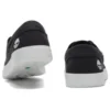 Niedrige Schnürsneaker „Schwarz Canvas“