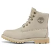 Paninara kragenlose 6-Inch-Stiefel mit breiter Passform, wasserdicht „Hellgraues Nubukleder“