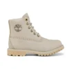 Paninara kragenlose 6-Inch-Stiefel mit breiter Passform, wasserdicht „Hellgraues Nubukleder“