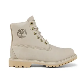 Paninara kragenlose 6-Inch-Stiefel mit breiter Passform, wasserdicht „Hellgraues Nubukleder“