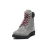 Premium 6-Inch Boot „Graues Nubukleder mit Rot“