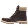 Premium 6-Inch Lace Up Stiefel „Burgundy“