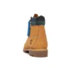 Premium-6-Inch-Stiefel (15 cm) „Weizenfarben mit blauem Tartan-Kragen“