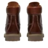 Premium 6-Inch wasserdicht „Braun Vollnarbiges Leder/Schwarz“