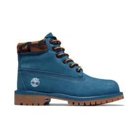Premium 6-Inch Waterproof Boot „Blaues Wildleder-Nubuk-Camo“