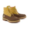 Premium 6-Inch Waterproof Boot „Braunes Nubukleder mit Weizen“