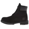Premium 6-Inch Waterproof Boot „Schwarzes Nubukleder“