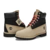 Premium 6-Inch Waterproof Boot „Schwarzes regeneratives Leder, Braun“
