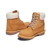 Premium 6-Inch Waterproof Boot „Weizen-Nubuk und Blau“