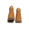 Premium 6-Inch Waterproof Boot „Wheat and Logo Print“