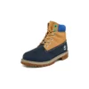 Premium 6-Inch Waterproof Boot „Wheat Blue Navy“
